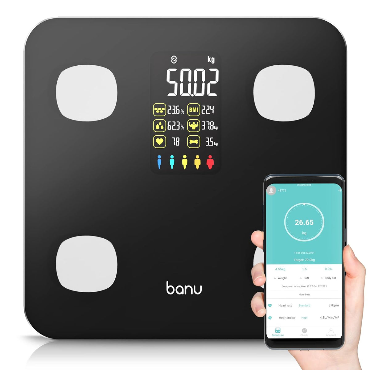 Pack of 2 Black Body Composition Analyzer Scale M60068