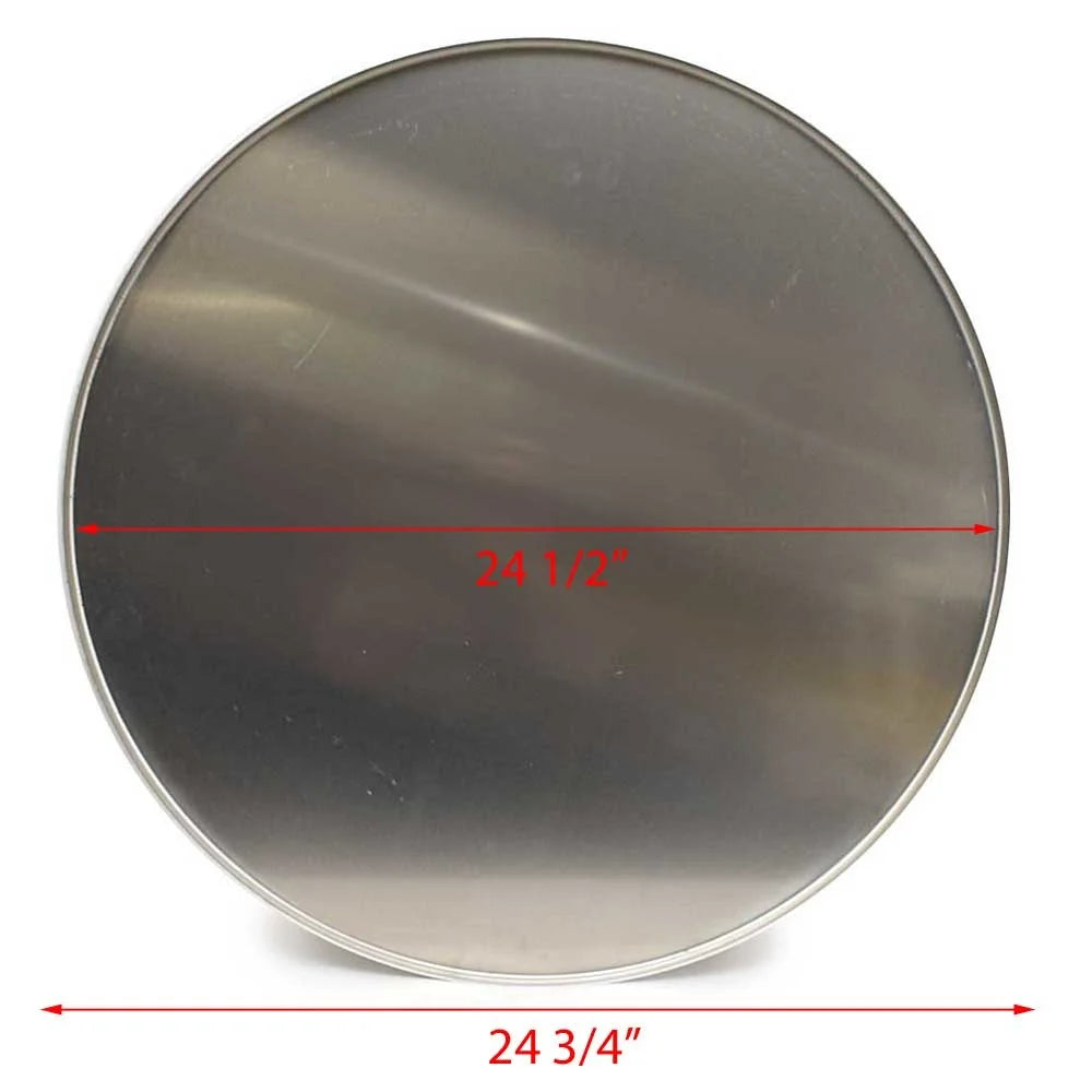 Flat 24 1/2 Inch Aluminum Pontoon Boat Log End Cap G28298