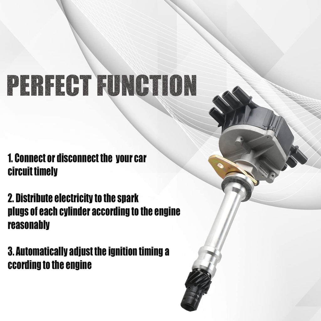 Ignition Distributor Compatible with Chevy GMC Pickup Truck 4.3L V6 Vortec 1996-2005 Pack of 2 Q539481